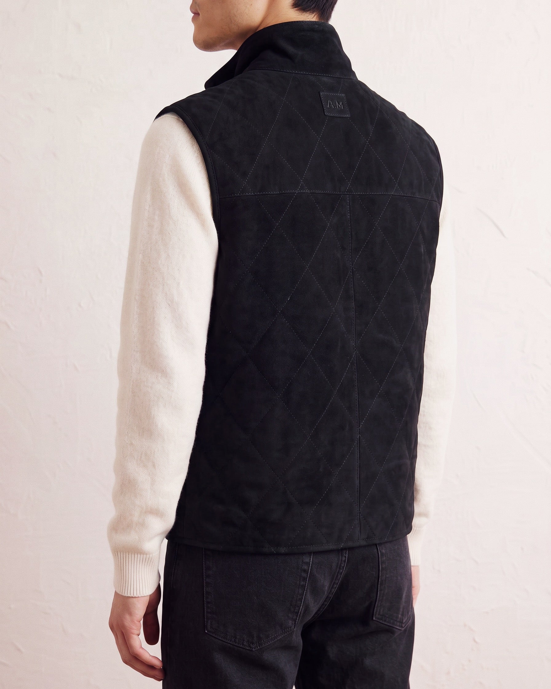 Suede Quilted Gilet