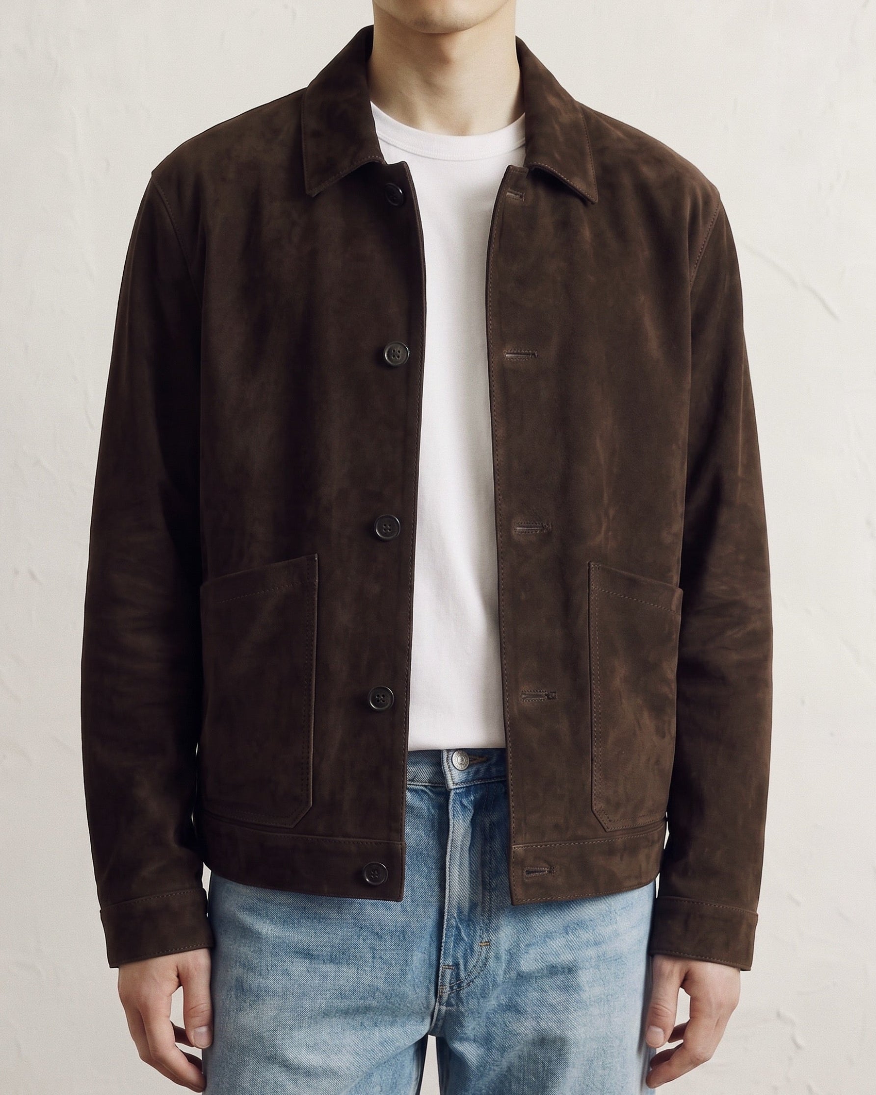 A.M X N.W Suede Mechanic Jacket