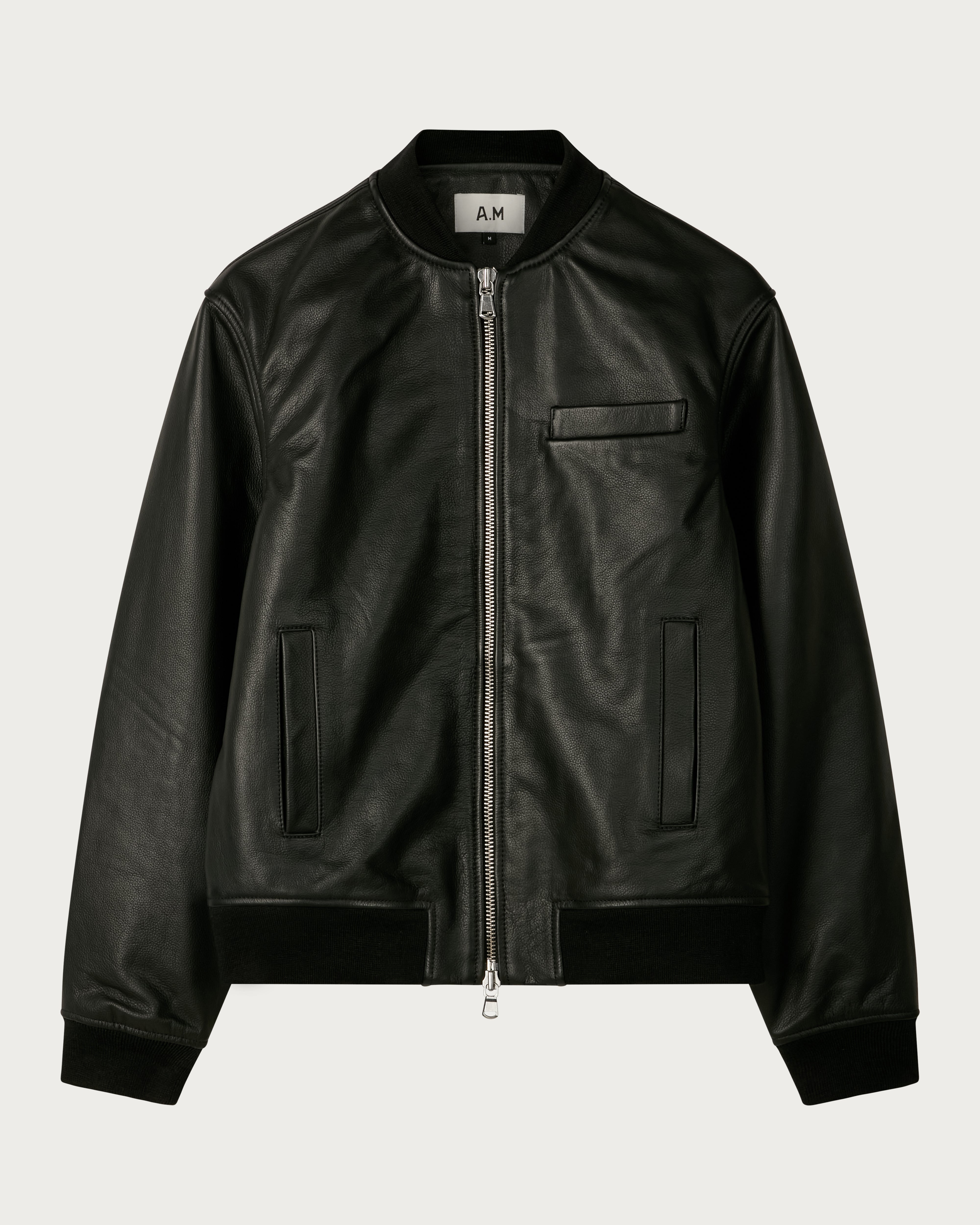 Leather Tailored Bomber