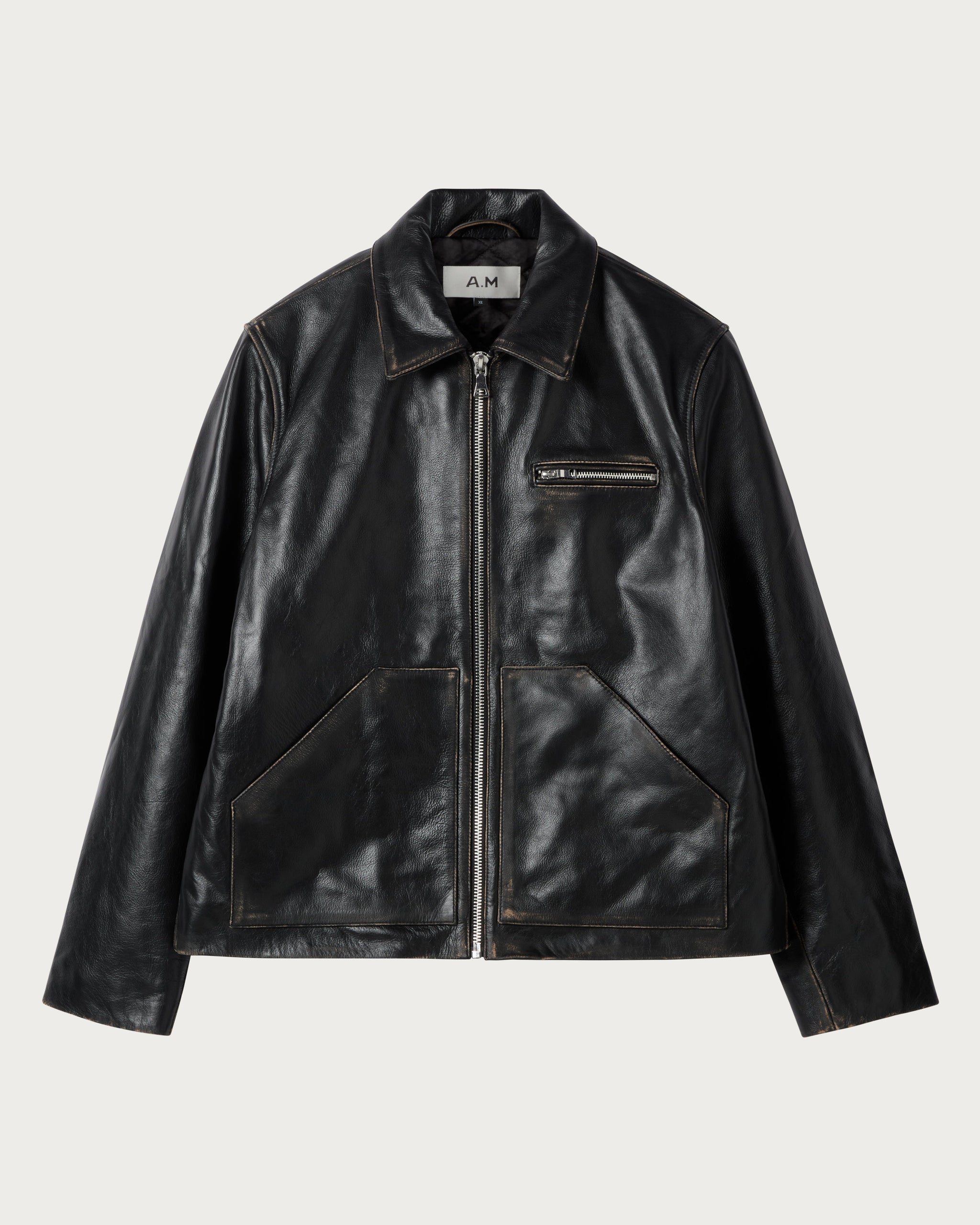 diante LOOSE ECO LEATHER RIDERS JACKET RYDER - Women's Black