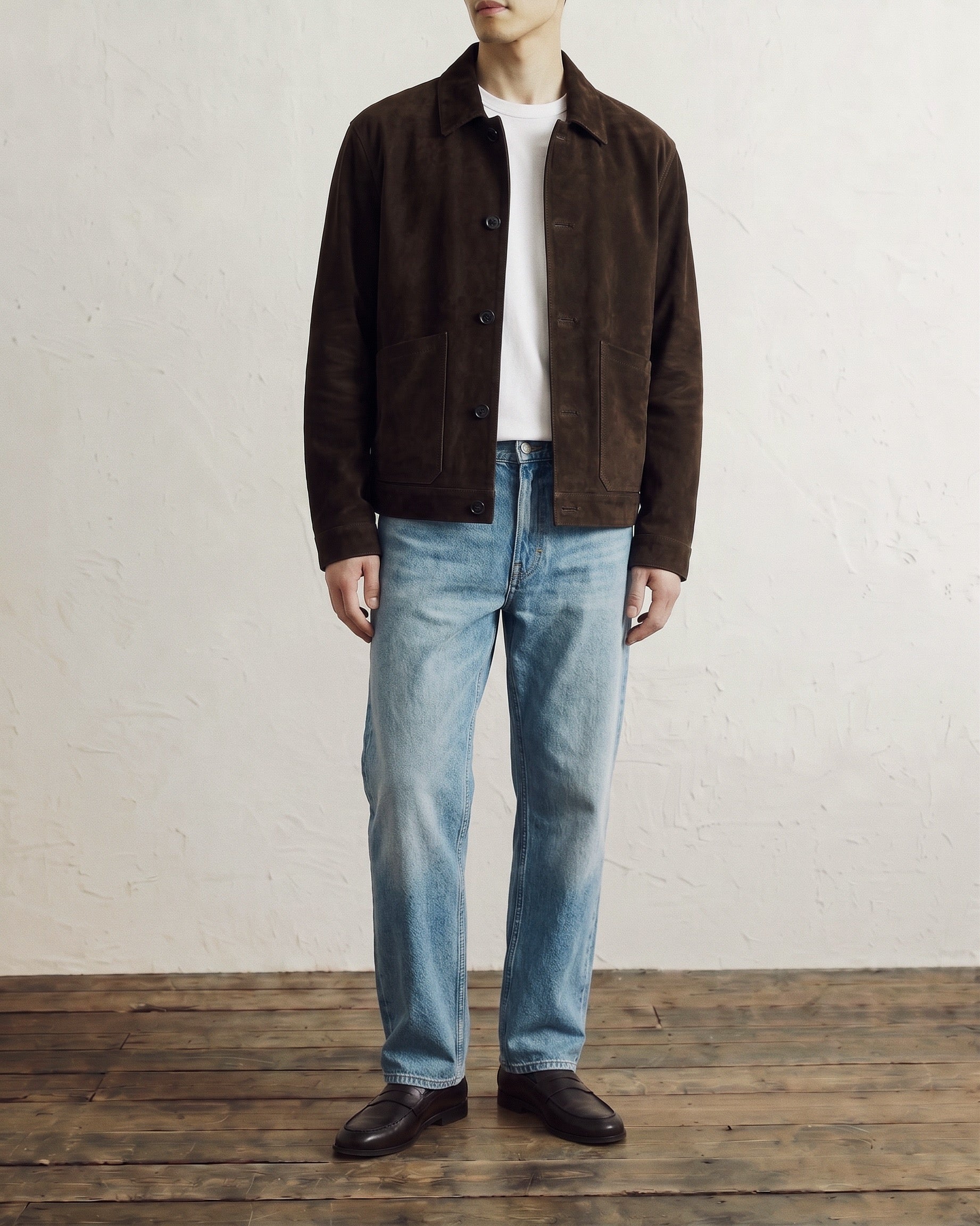 A.M X N.W Suede Mechanic Jacket