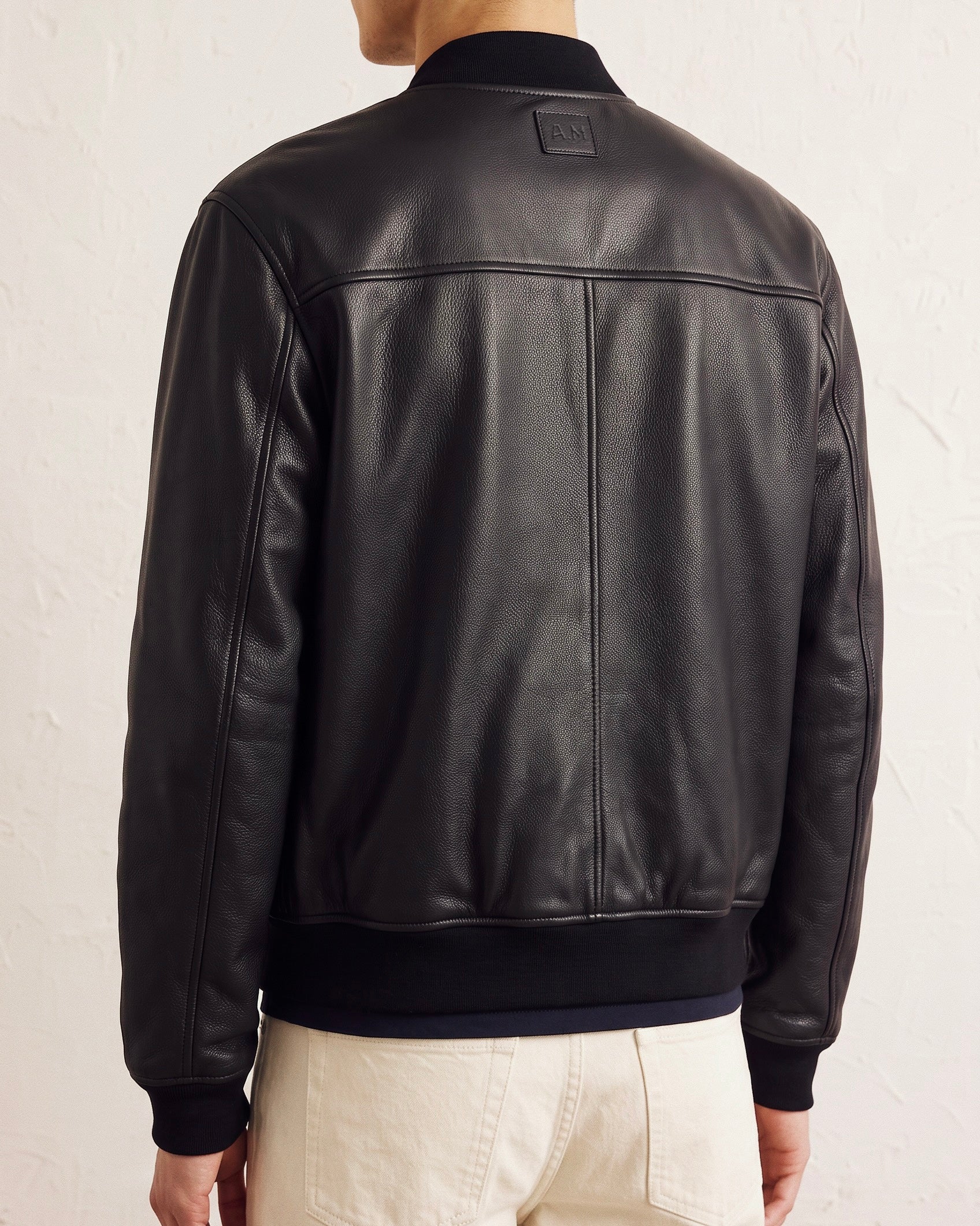Leather Tailored Bomber