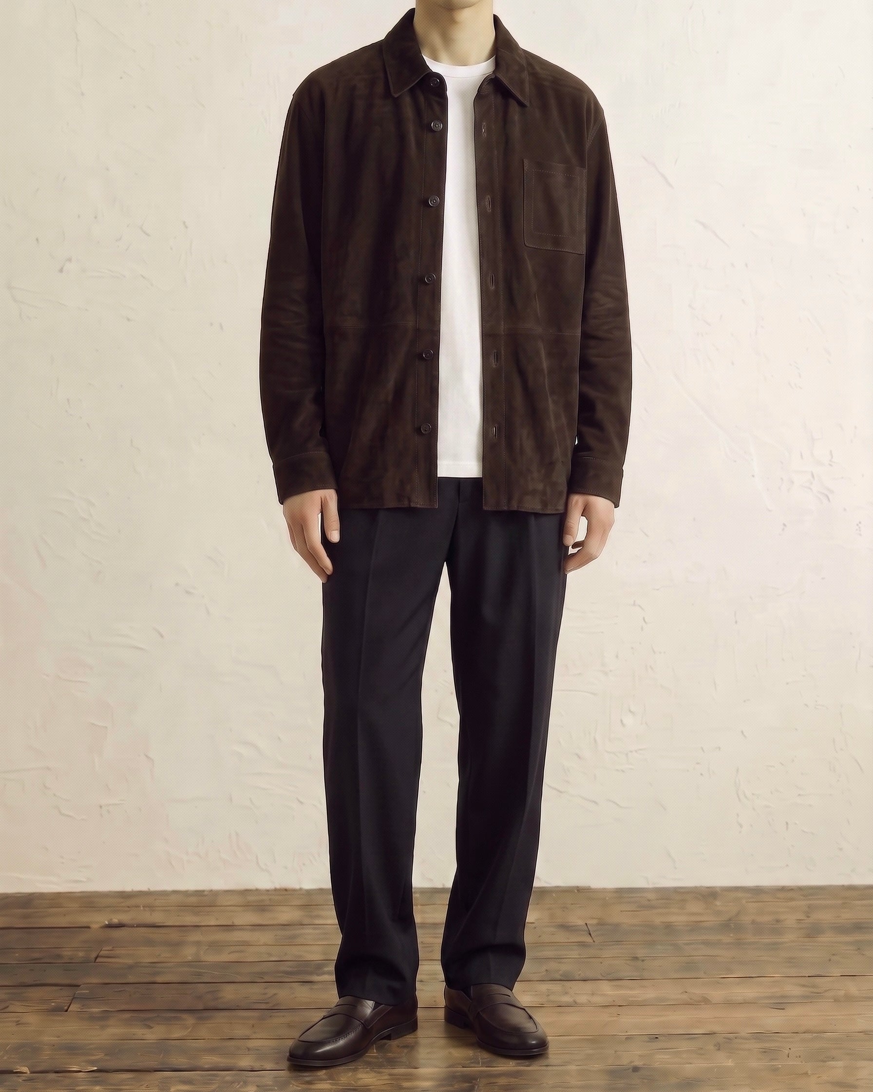 Suede Overshirt