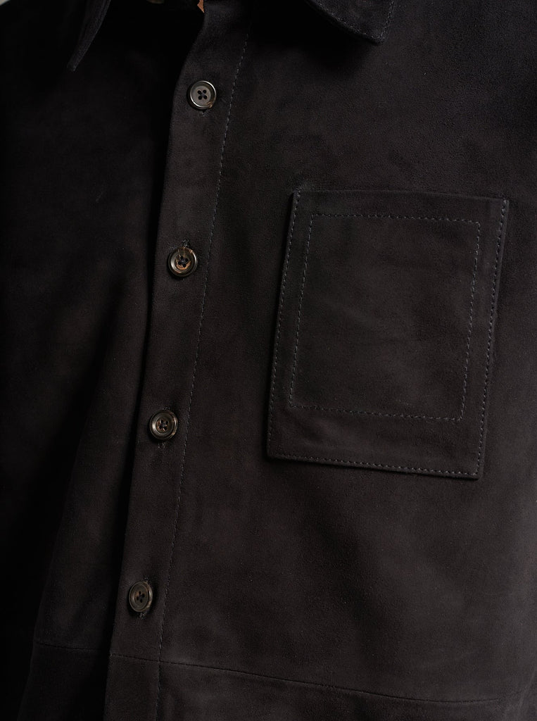 The Overshirt in Suede Leather Unisex by Arman Malik