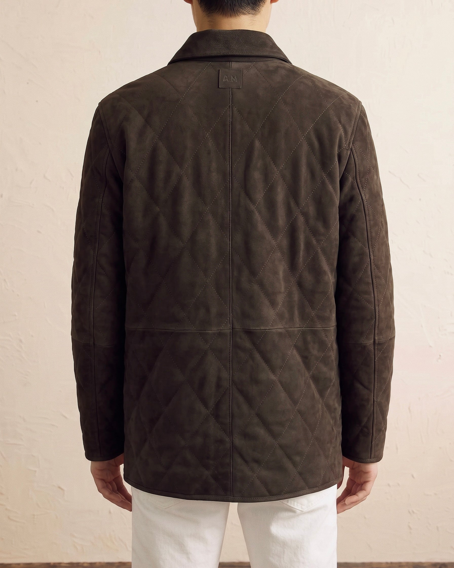 Suede Quilted Hunter Jacket